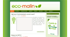 Desktop Screenshot of eco-malin.com